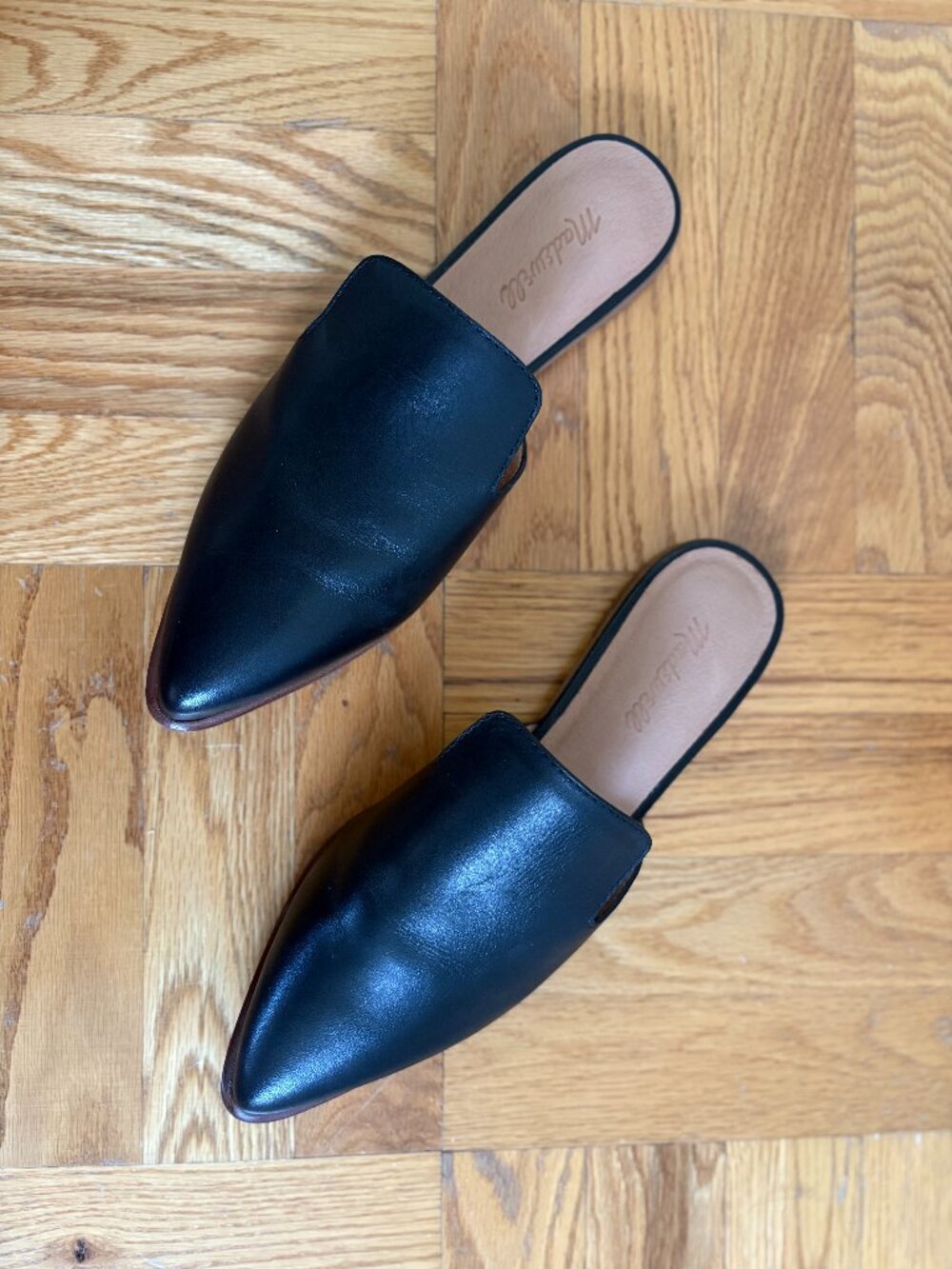 Madewell Leather Mules - Black - Size 9